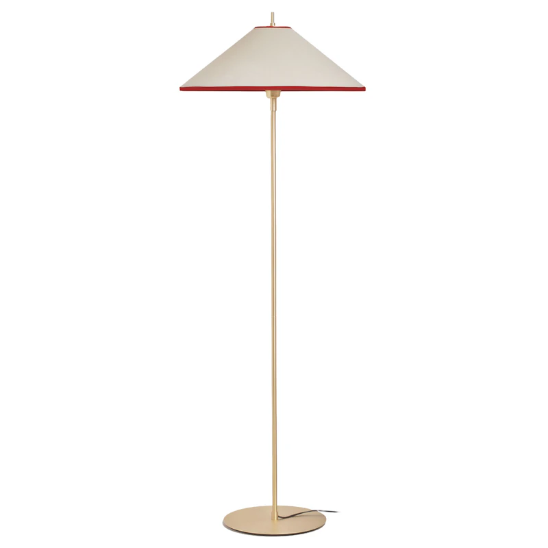 Tafta Floor Lamp Ø52 cm, Red / Off-white