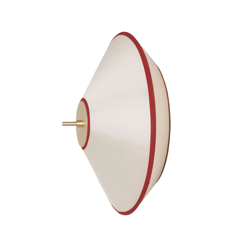 Tafta Wall Lamp Ø40 cm, Red / Off-white