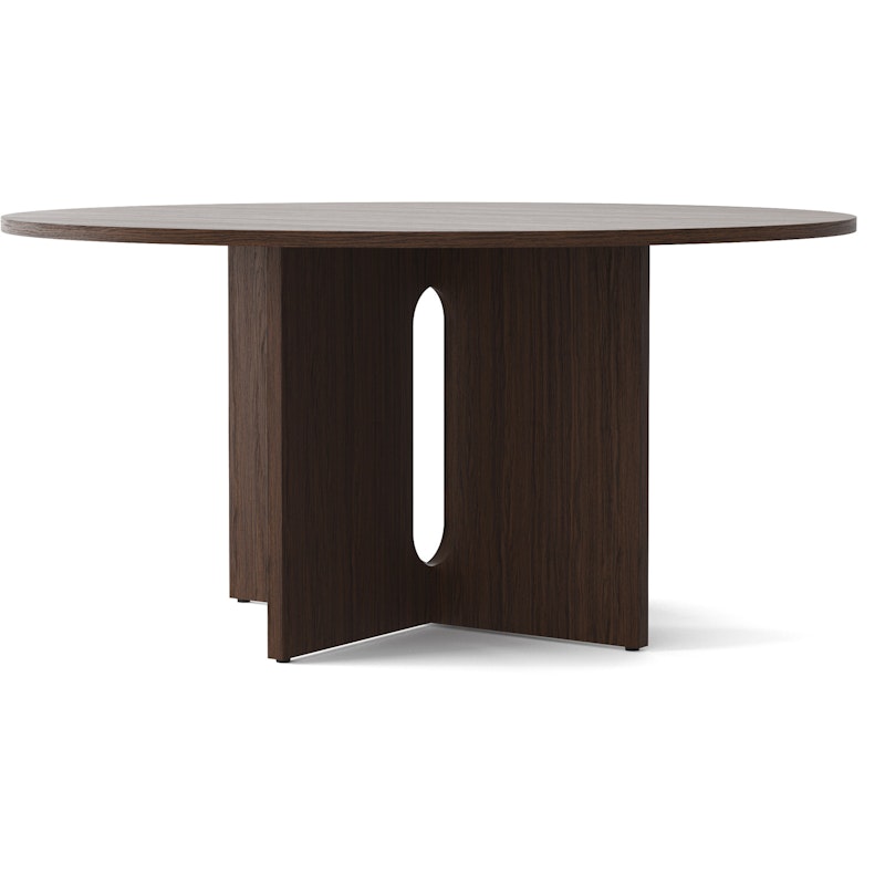 Androgyne Dining Table Ø150, Dark Oak