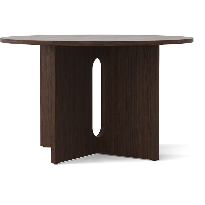 Androgyne Dining Table Ø120, Dark Oak